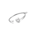 Pulsera Lotus Style Mujer Corazón Acero Inoxidable y Circonitas LS2182-2/1