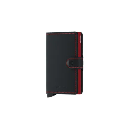 Tarjetero SECRID Miniwallet Matte Negro & Rojo Hombre MM-BLACK & RED