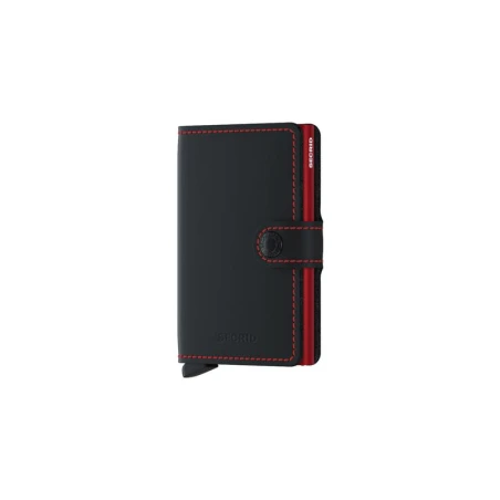 Tarjetero SECRID Miniwallet Matte Negro & Rojo Hombre MM-BLACK & RED