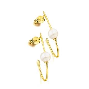 Pendientes LeCarré Mujer Aros Alargados Oro y Perlas GB099OA.00