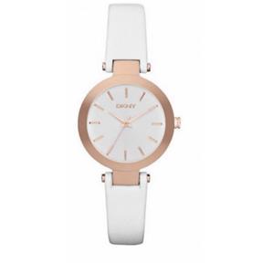 Reloj DKNY Sasha Mujer Analógico Baño Rosado y Piel Blanco NY8835