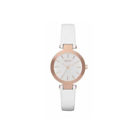 Reloj DKNY Sasha Mujer Analógico Baño Rosado y Piel Blanco NY8835