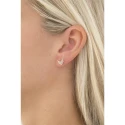 Pendientes Fossil Vintage Glitz Mujer Acero Inoxidable Rosado y Circonitas JF02423791