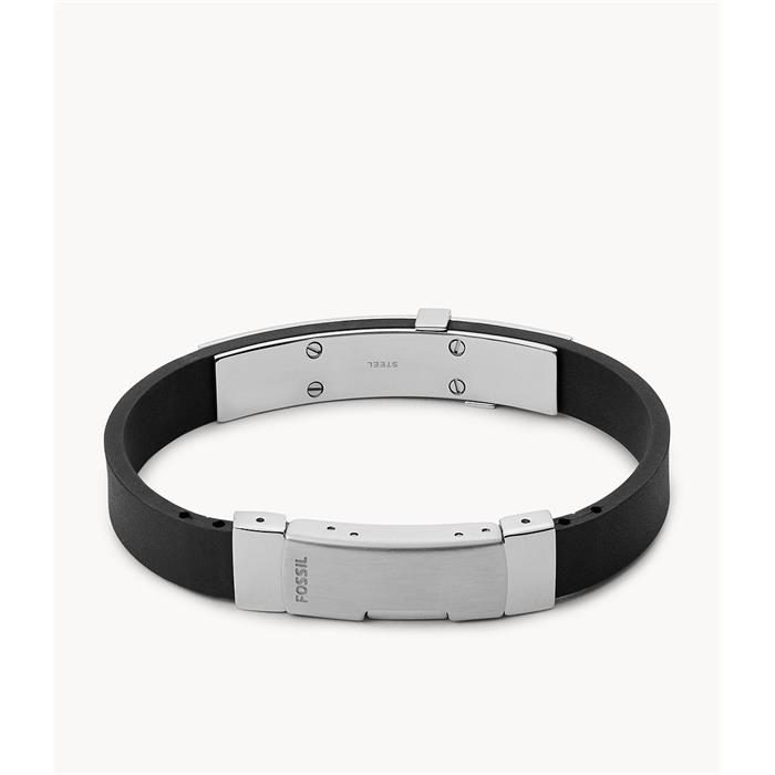 Pulsera Fossil Fahion Dress Hombre Cuero y Acero Inoxidable JF85096040