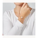 Pulsera Fossil Lane Be Mine Mujer Corazón Acero Inoxidable Rosado y Circonitas JF03361791