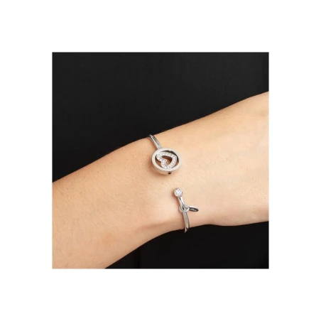 Pulsera Lotus Style Mujer Corazón Acero Inoxidable y Circonitas LS2182-2/1