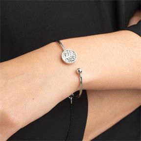 Pulsera Lotus Style Mujer Árbol de la Vida Acero Inoxidable y Circonitas LS2225-2/3 2