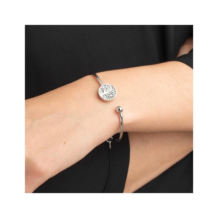 Pulsera Lotus Style Mujer Árbol de la Vida Acero Inoxidable y Circonitas LS2225-2/3