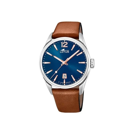 Reloj Lotus Chrono Hombre Marrón Plateado y Azul Analógico 18693/2