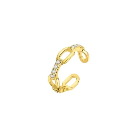 Pendiente Lotus Silver Earcuff Mujer Plata Baño Oro y Circonitas LP3347-9/2