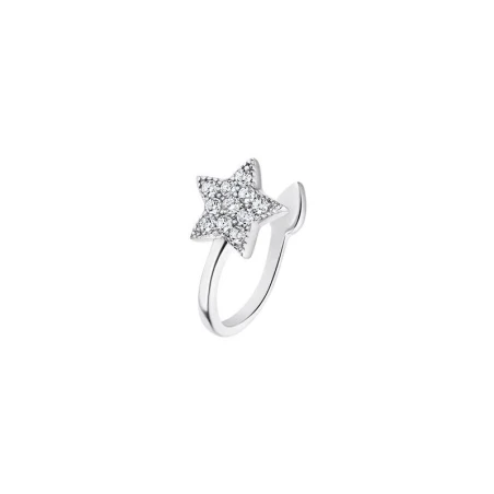Pendiente Lotus Silver Earparty Mujer Estrella Plata y Circonitas blancas LP3358-9/1