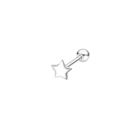 Pendiente Lotus Silver Mujer Estrella Plata Baño Rodio LP3365-9/1