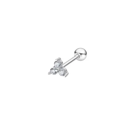 Pendiente Lotus Silver Mujer Earcuff Plata y 3 Circonitas blancas LP3372-9/1