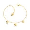 Pulsera Guess "Guess Is For Lovers" Mujer Corazones Acero Inoxidable Baño Oro y Cristales Brillantes UBB70038-S