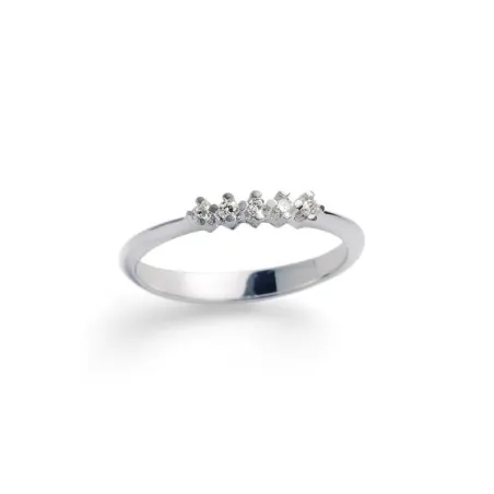 Anillo Mon Petit Diamant Étoile Mujer Plata y 5 diamantes SP004