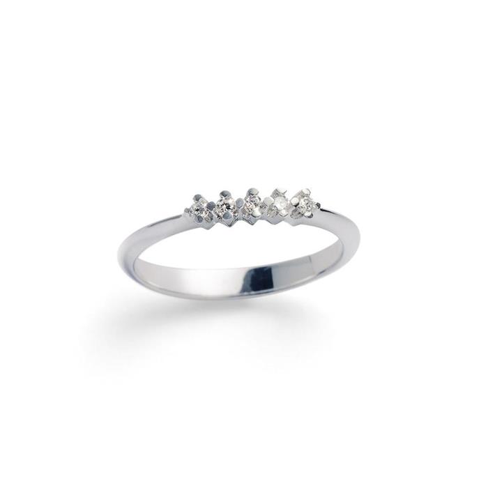 Anillo Mon Petit Diamant Étoile Mujer Plata y Diamantes SPO004-MPD