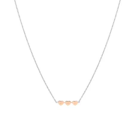 Collar Mr. Wonderful Love Yourself baño oro rosa y plata WJ20202