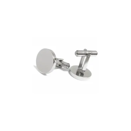 Gemelos Hombre Acero Inoxidable Círculo GM017RE