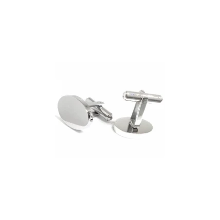 Gemelos Hombre Acero Inoxidable Ovalado GM017OV