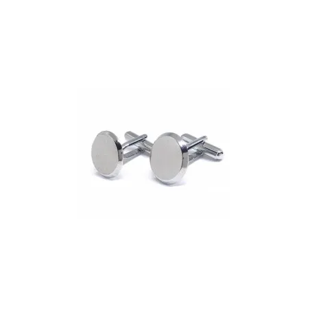 Gemelos Hombre Acero Inoxidable Círculo GM-005