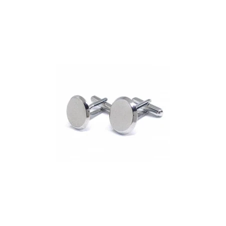 Gemelos Hombre Acero Inoxidable Círculo GM-005