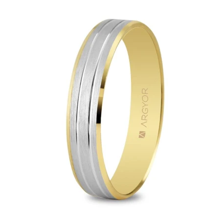 Alianza de boda bicolor 5240436
