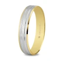 Alianza de boda bicolor 5240436