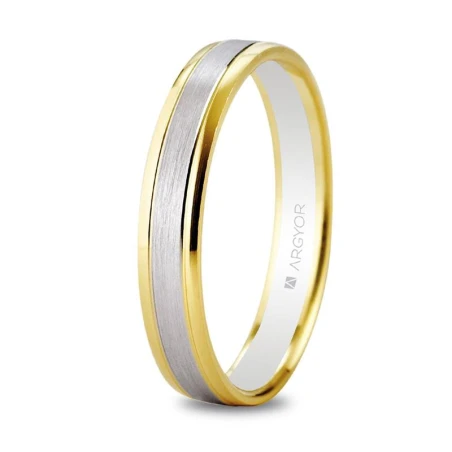 Alianza de boda bicolor 5240496