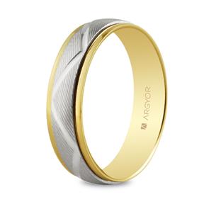 Alianza de boda bicolor 5250138