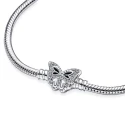 Pulsera Pandora Moments Cadena de Serpiente Cierre Mariposa 590782C01