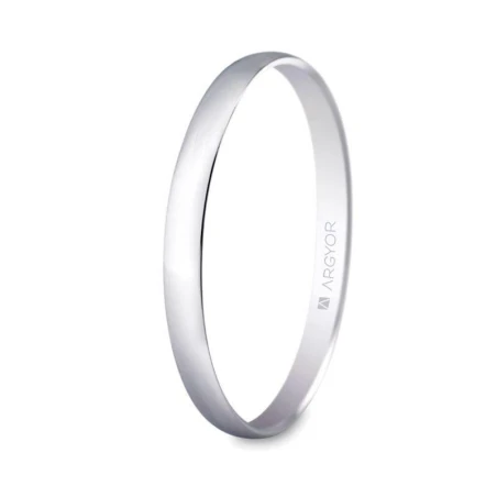 Alianza de boda oro blanco 5B201