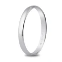Alianza de boda oro blanco 2,5mm 5B253