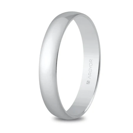 Alianza de boda oro blanco 5B353