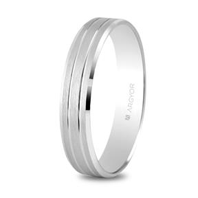 Alianza boda oro blanco 5B40436