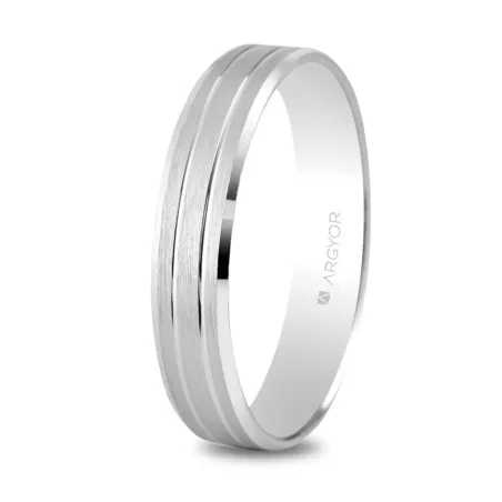 Alianza boda oro blanco 5B40436