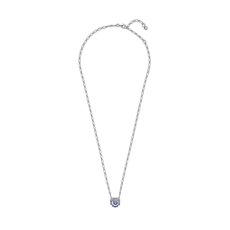 Gargantilla Pandora Flor Pensamiento Azul 390770C01-50
