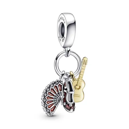 Charm Colgante Pandora Guitarra Española, Zapato Flamenco & Abanico 760765C01