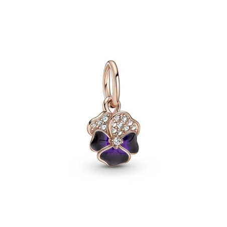 Charm Colgante Pandora Flor Pensamiento Morado 780776C01