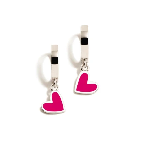 Pendientes Criolla Agatha Ruiz de la Prada Corazón Fucsia 014HOP