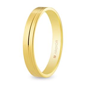 Alianza boda ARGYOR oro amarillo 18Kt Confort 5135316