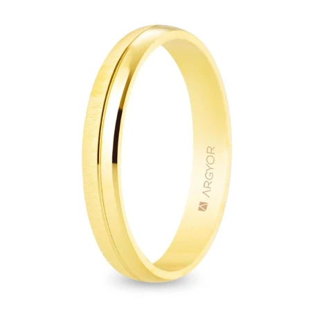 Alianza boda ARGYOR Oro Amarillo 18Kt Ranura Central 5135547