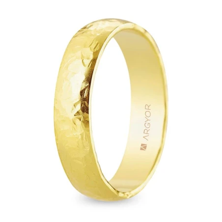 Alianzas boda ARGYOR oro amarillo 18Kt Martellato Fino 5145556