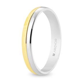 Alianza boda ARGYOR Oro Amarillo y blanco 18Kt 5235547