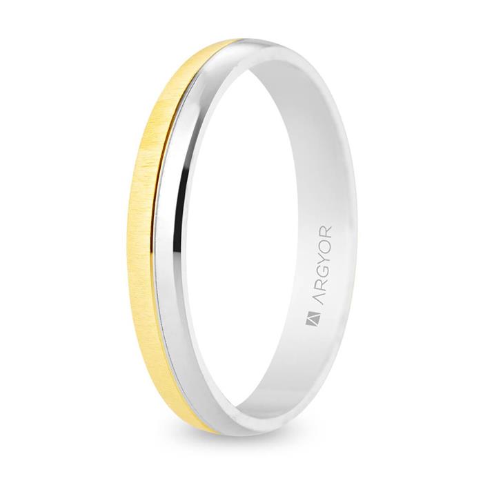 Alianza boda ARGYOR Oro Amarillo y blanco 18Kt 5235547