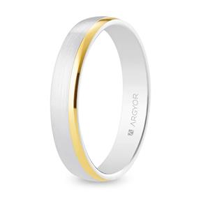 Alianza boda ARGYOR Oro Amarillo y Blanco 18kt 5240545