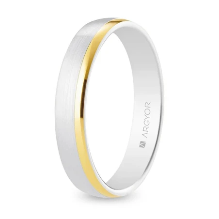 Alianza boda ARGYOR Oro Amarillo y Blanco 18kt 5240545