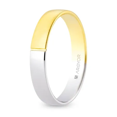 Alianza boda ARGYOR Oro Amarillo y Blanco 18Kt 5240549