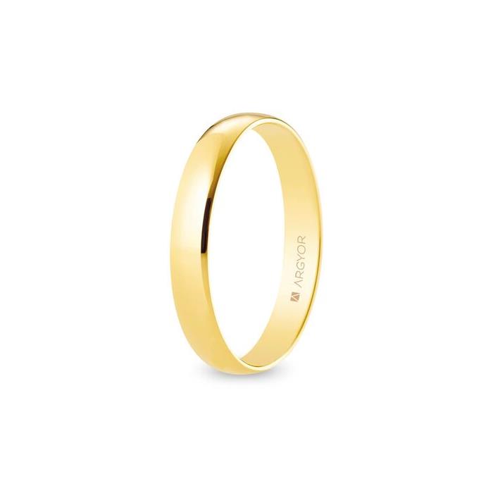 Alianza de boda oro media caña 3,5 mm (A35RP00)