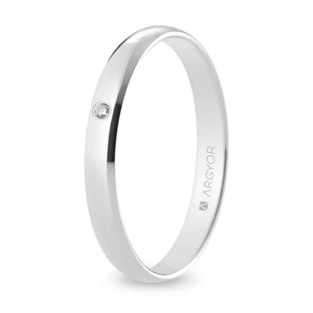 Alianza oro blanco B30CP1D