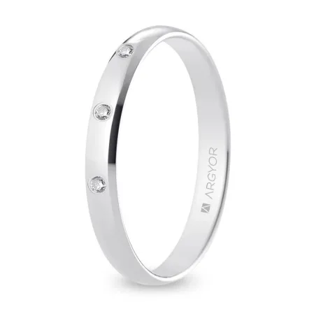 Alianza oro blanco B30CP3D